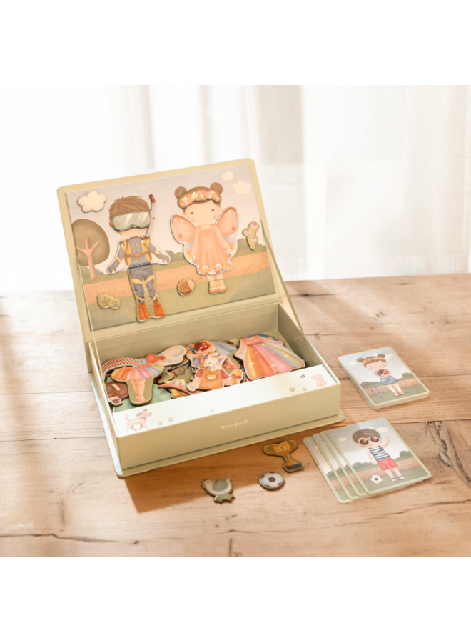 Little Dutch - Magnetisch speelbord - Dress up Jim & Rosa