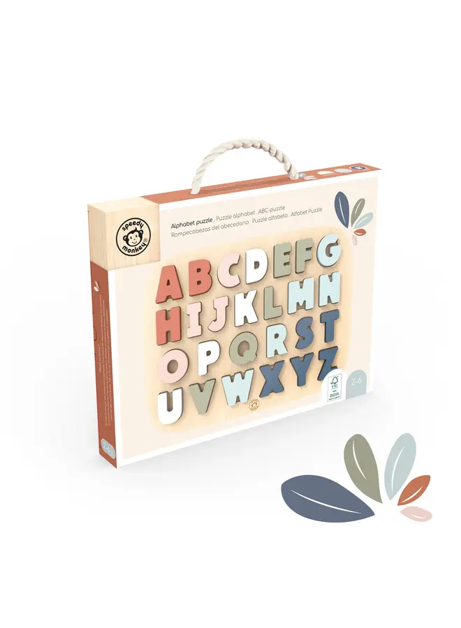 Speedy Monkey - Vormenpuzzel - Alfabet