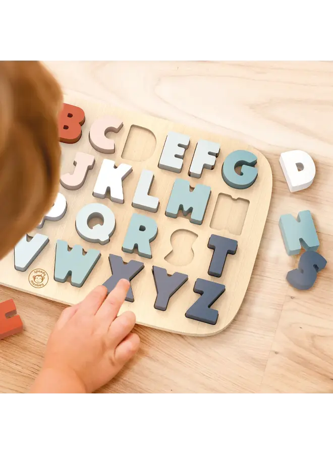 Speedy Monkey - Vormenpuzzel - Alfabet