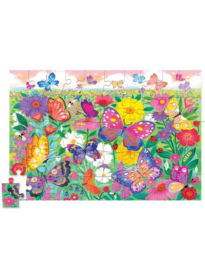Crocodile Creek - Holografische puzzel, 50 stukjes - Vlinders