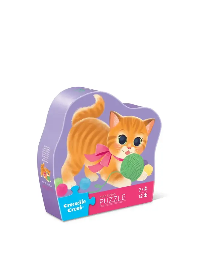 Crocodile Creek - Mini puzzel, 12 stukjes - Schattige kittens