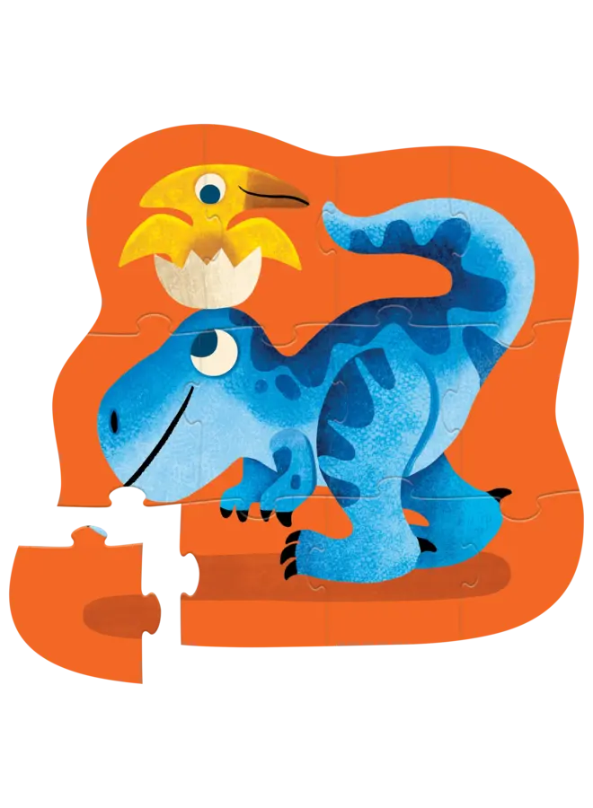 Crocodile Creek - Mini puzzel, 12 stukjes - Dinovrienden