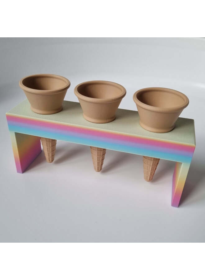 Kiddi - Puntijsjeshouder triple - Regenboog
