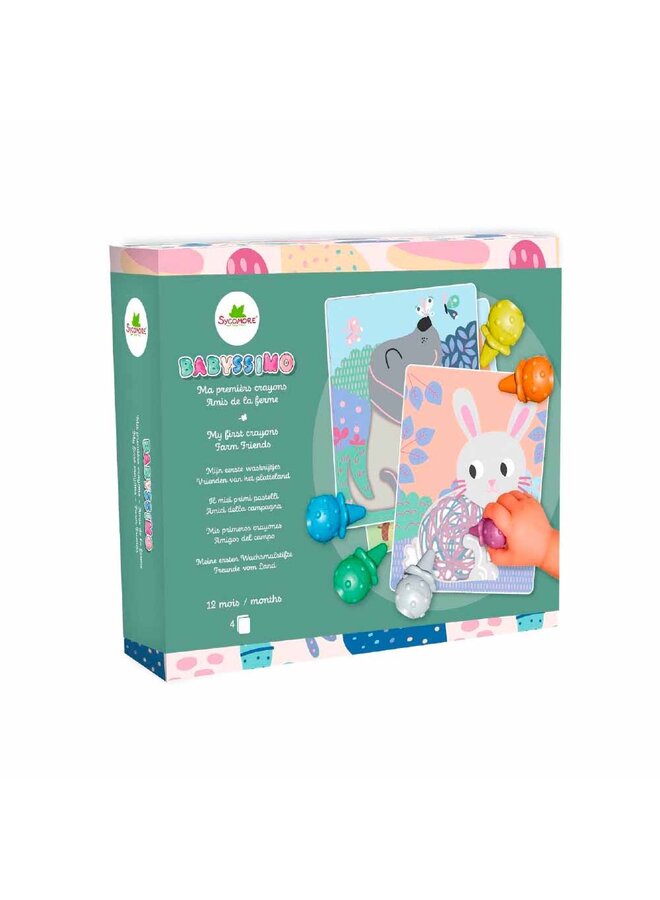 Sycomore - Babyssimo - My first crayons - Farm friends