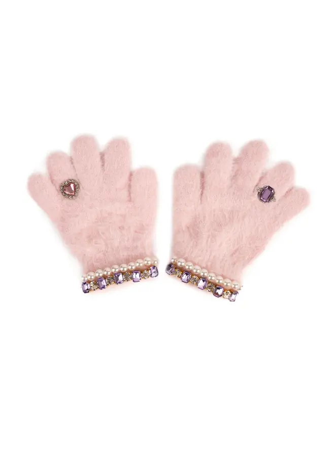 22710 Boujee bijou gloves - Light pink