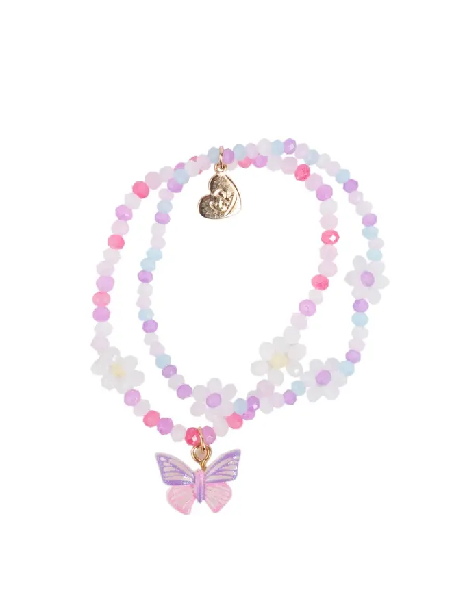 84129 Butterflies and daisies bracelet