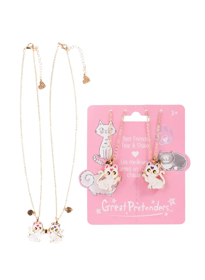 Great Pretenders - 86176 Smitten kitty tear and share necklace set