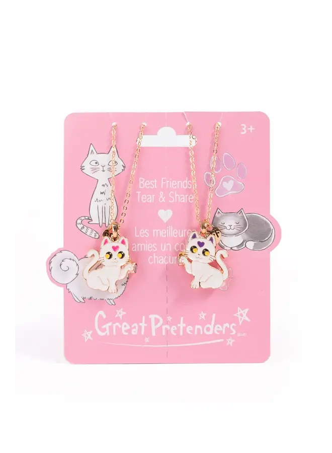 Great Pretenders - 86176 Smitten kitty tear and share necklace set