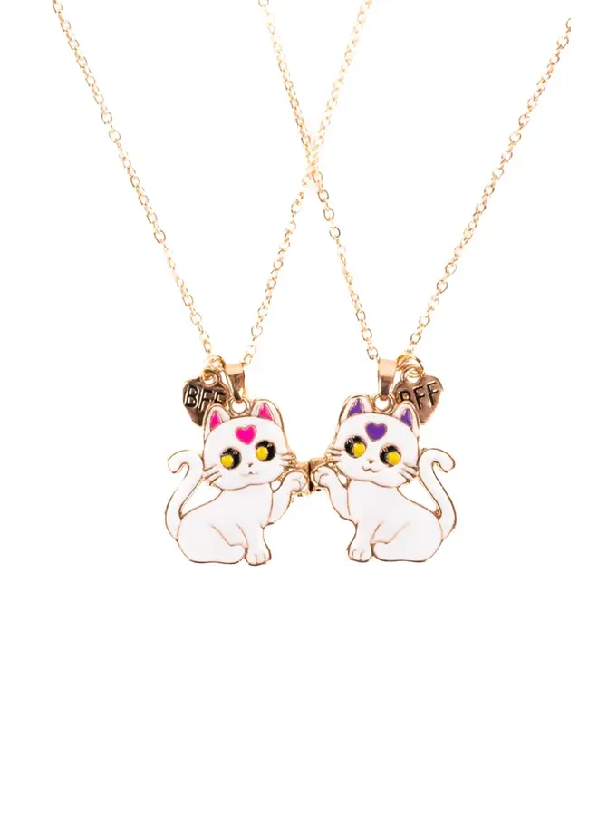 Great Pretenders - 86176 Smitten kitty tear and share necklace set