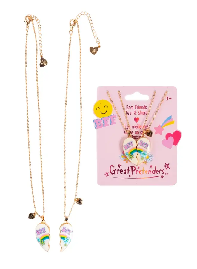 86187 Bodacious besties tear and share necklace