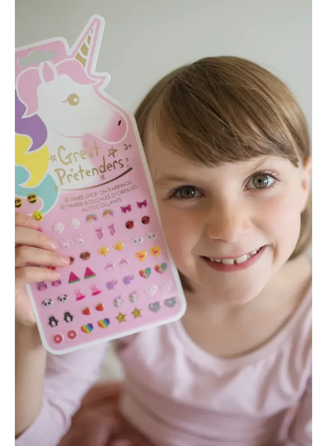 Great Pretenders - 87503 Unicorn stick-on earrings