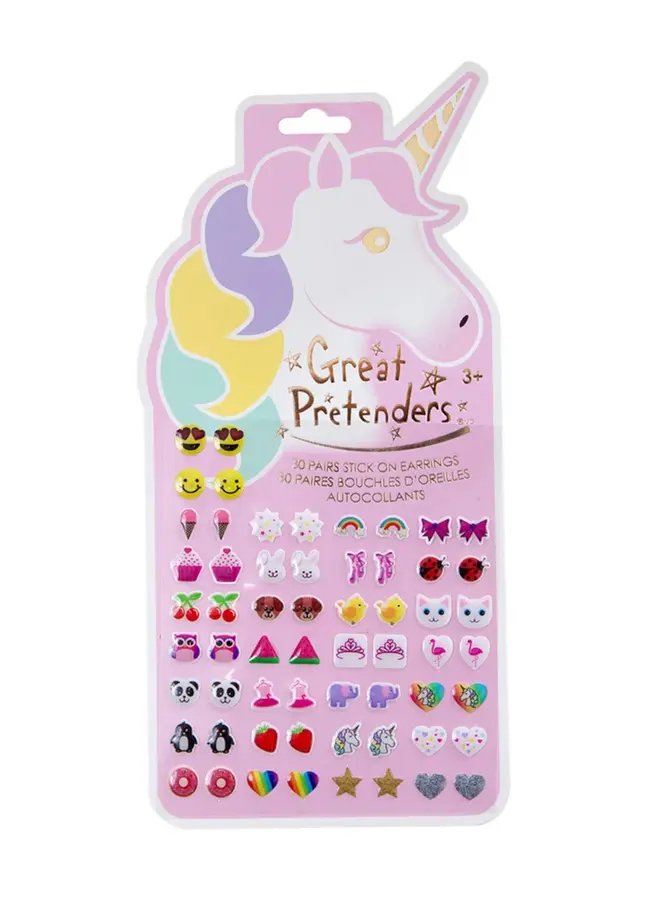 87503 Unicorn stick-on earrings