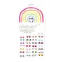 Great Pretenders - 87506 Rainbow love stick-on earrings