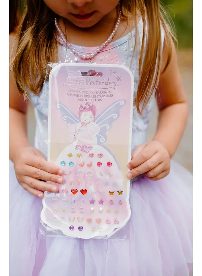 Great Pretenders - 87514 Butterfly fairy Triana stick-on earrings