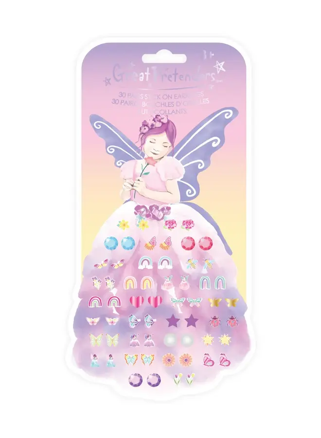 Great Pretenders - 87514 Butterfly fairy Triana stick-on earrings