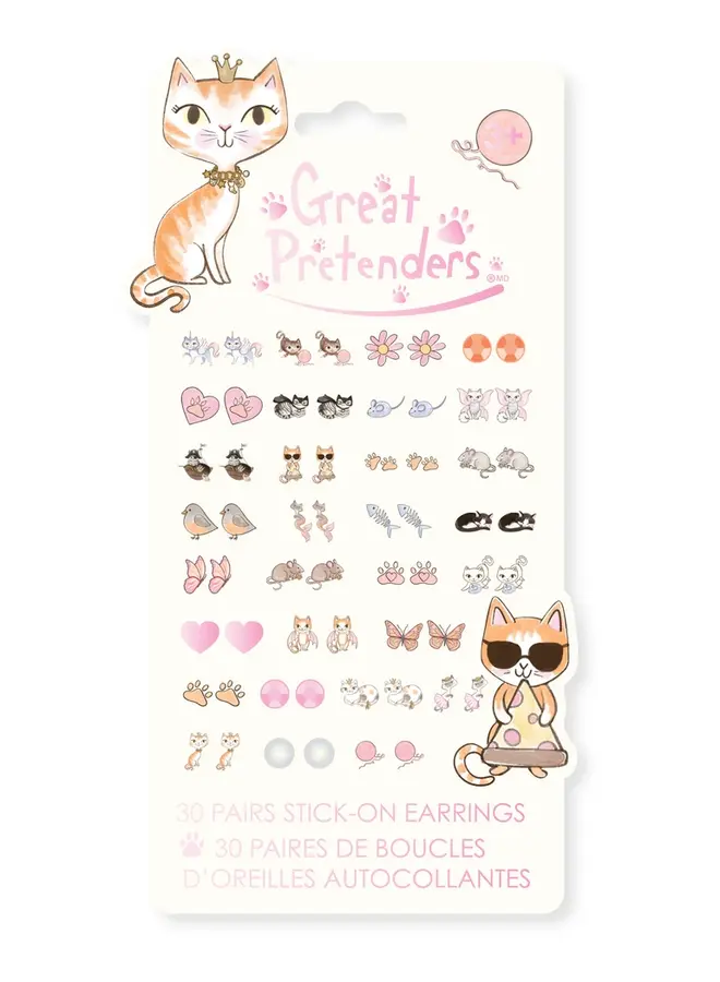 87525 Paw-some stick-on earrings