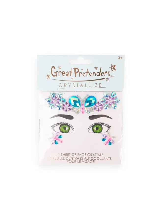 87658 Face chrystals sheet - Butterfly garden