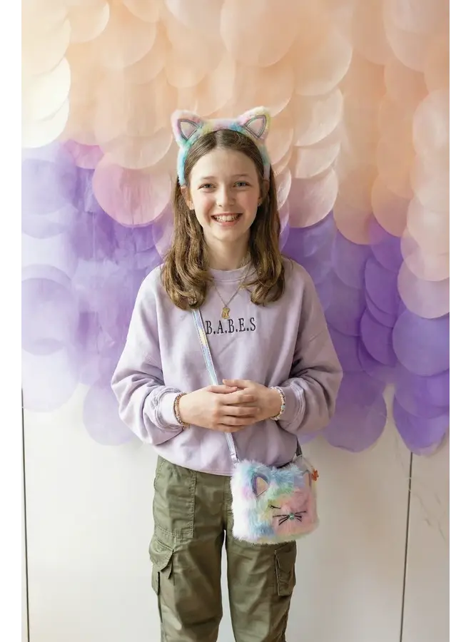 Great Pretenders - 89090 Rainbow furry kitty headband