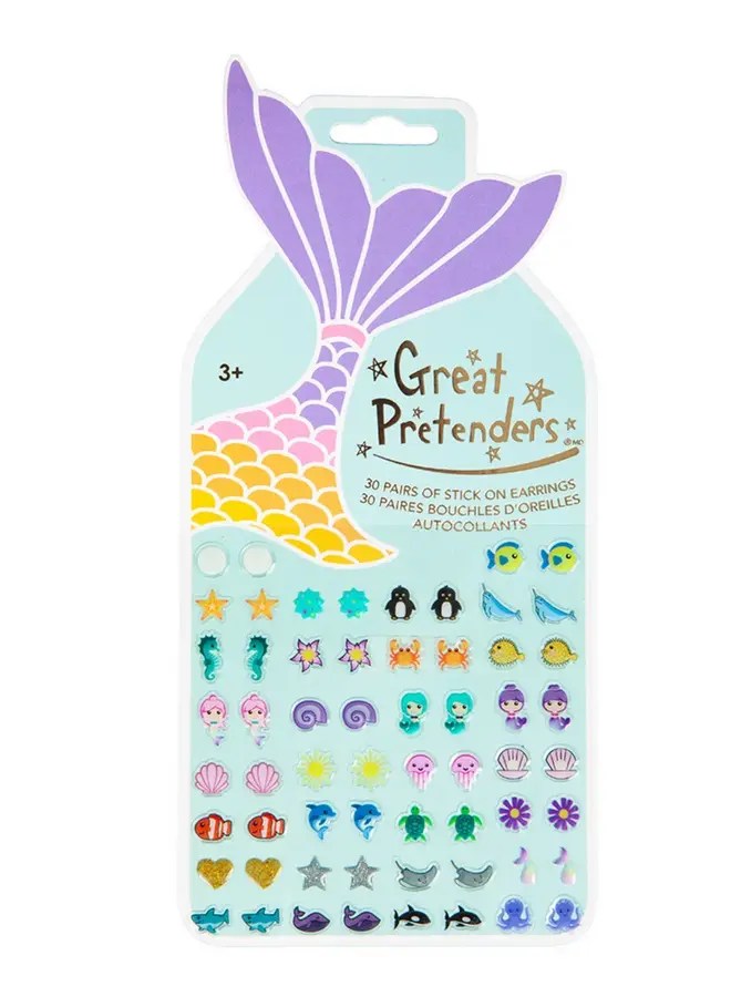 Great Pretenders - 87504 Mermaid stick-on earrings
