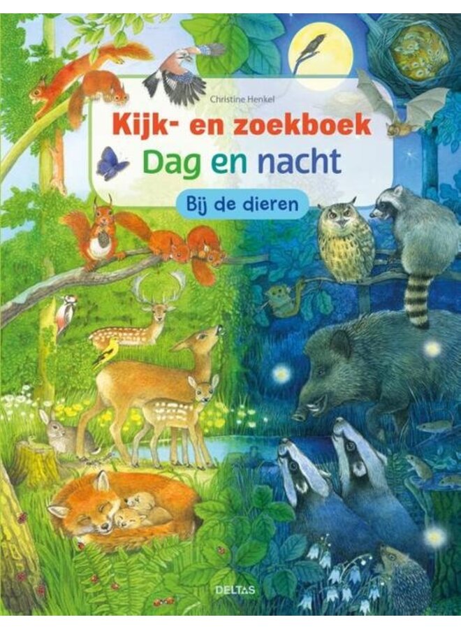 Deltas - Kijk- en zoekboek - Dag en nacht - Bij de dieren