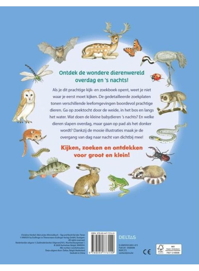 Deltas - Kijk- en zoekboek - Dag en nacht - Bij de dieren