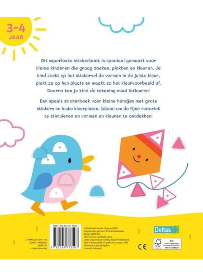 Deltas - Eerste stickerpret met eenvoudige vormen (3-4 j.)