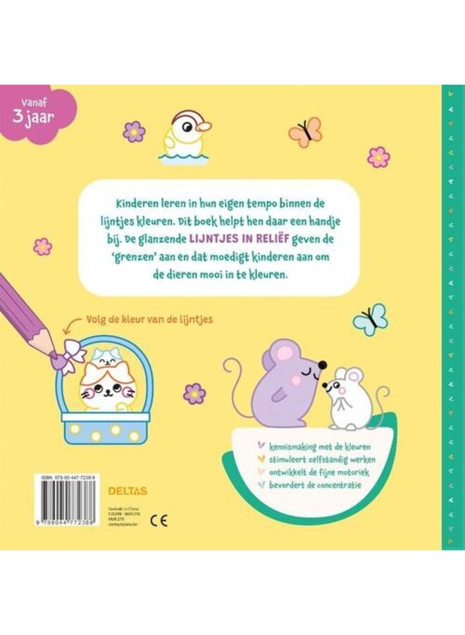 Deltas - Kleuren binnen de lijntjes - Kleine handjes - Babydieren