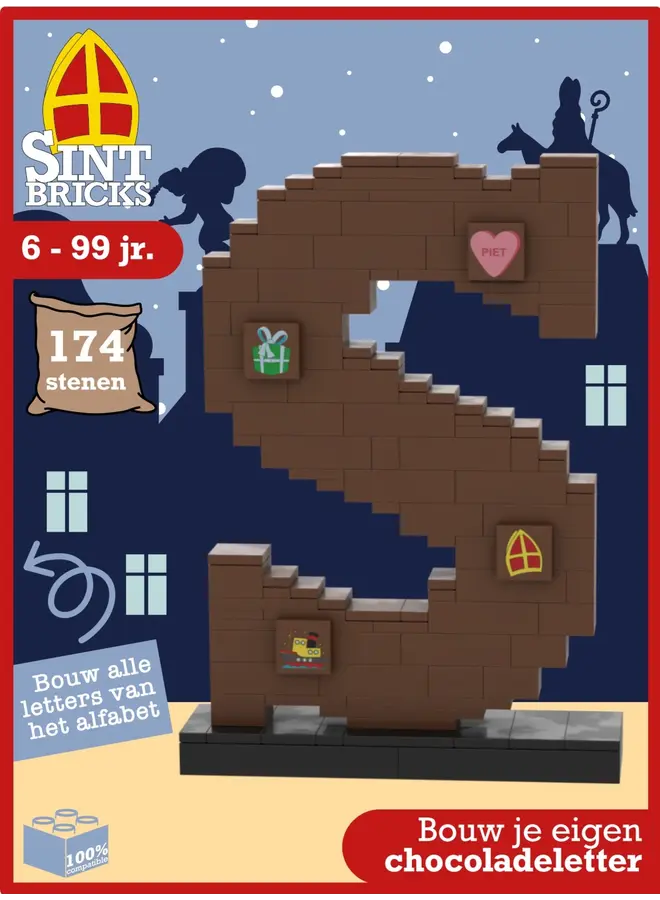 Sintbricks - Bouw je eigen chocoladeletter