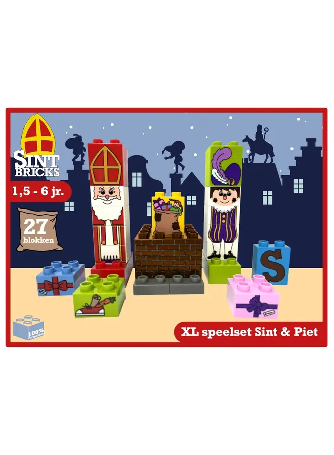Sintbricks - XL speelset Sint & Piet