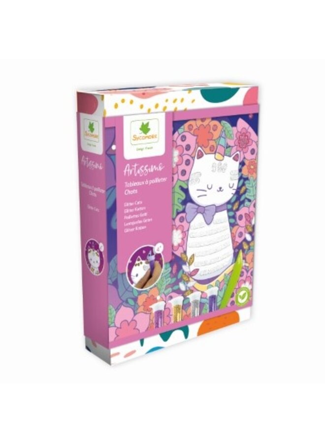 Artissimo - Glitter boards - Cuddly cats