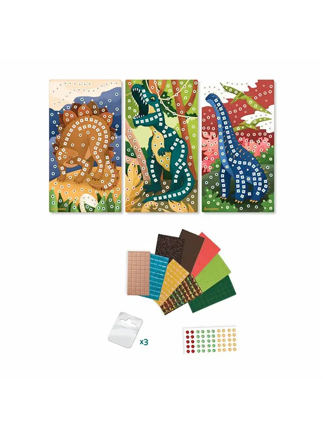 Sycomore - Stick'n fun - Mosaics dinosaurs XS