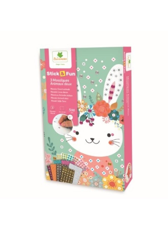 Sycomore - Stick'n fun - Mosaics cuddly animals XS