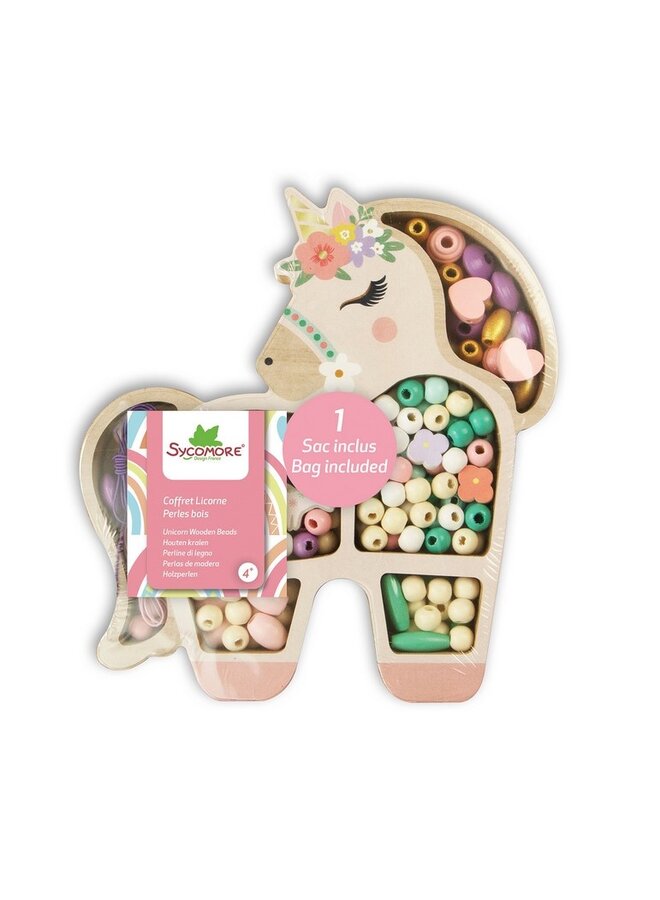 Les perles - Unicorn wooden beads