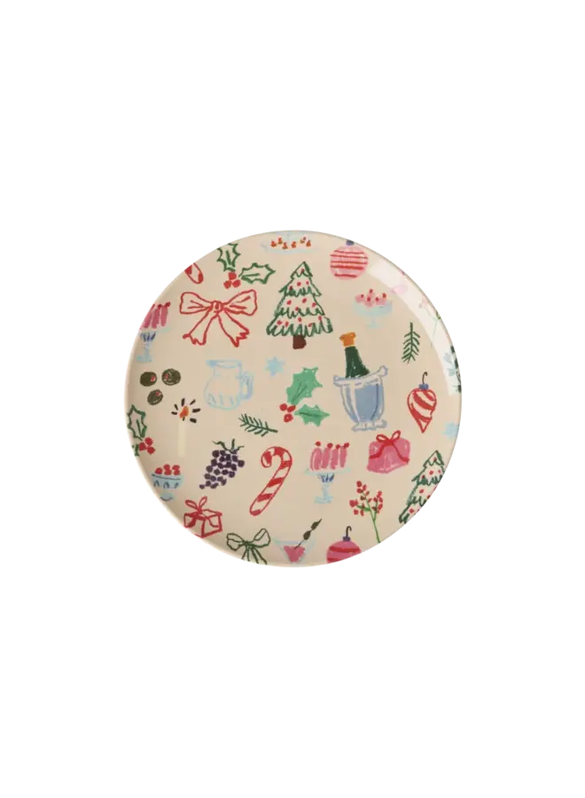 Klein rond taartbordje - Xmas galore