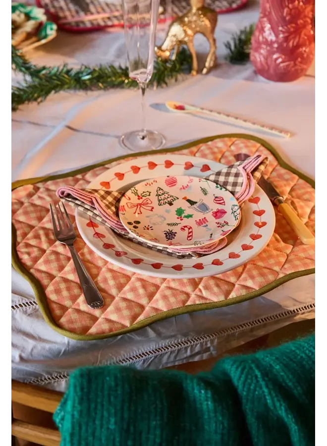 rice - Klein rond taartbordje - Xmas galore