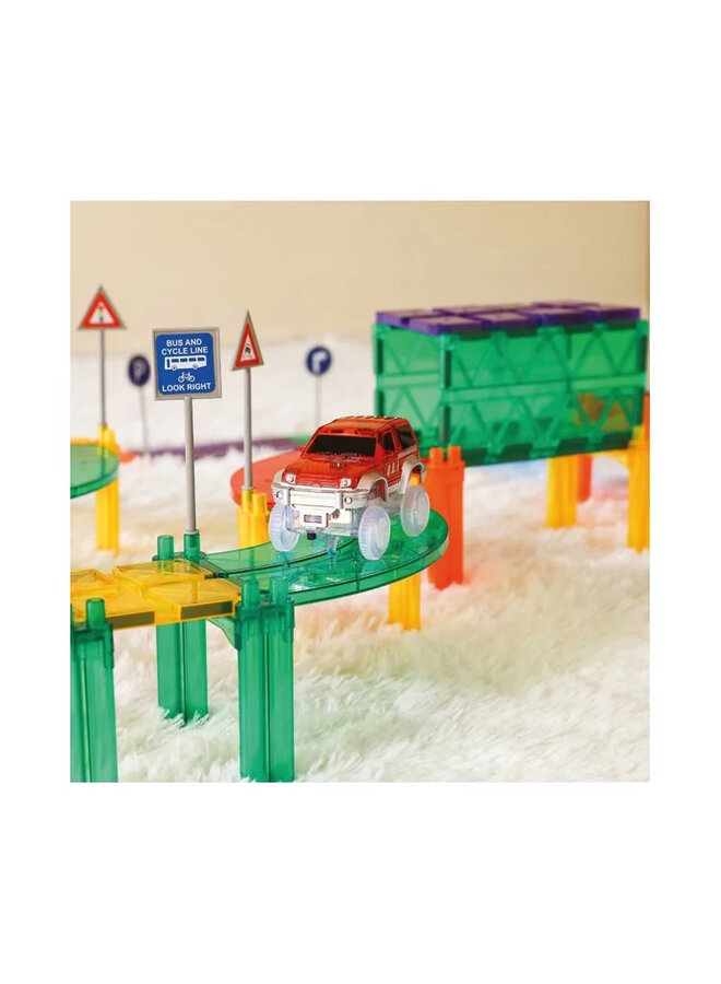 Cleverclixx - Race track car - Red