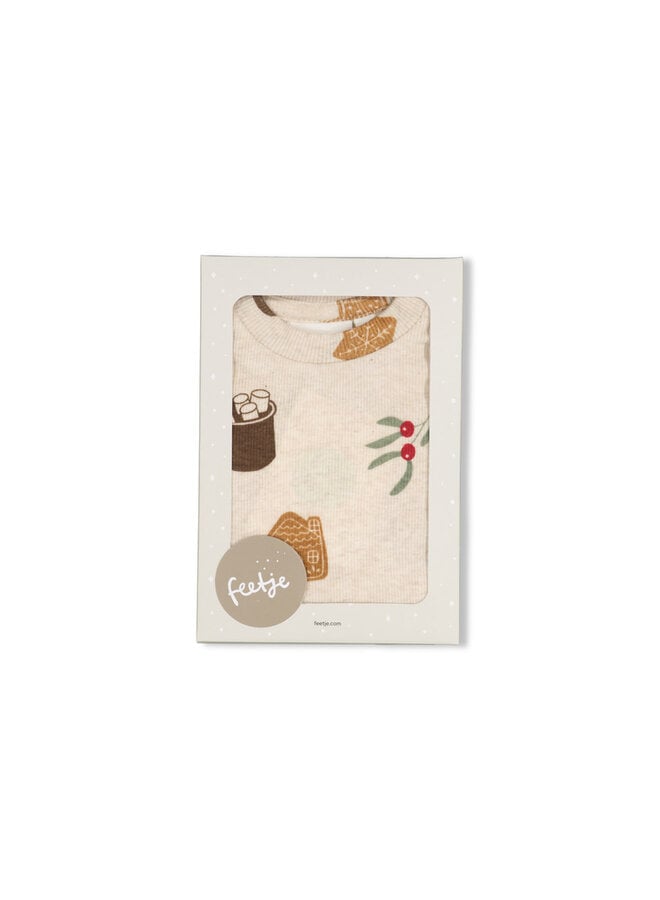 Feetje - Cosy cookie - Premium sleepwear - Offwhite melange