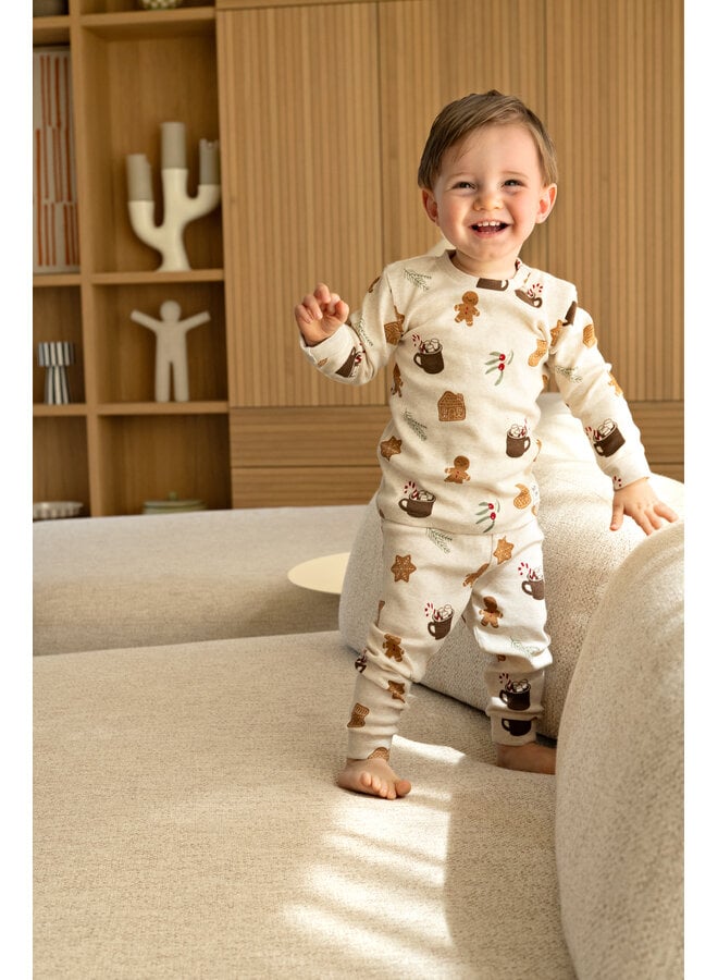 Feetje - Cosy cookie - Premium sleepwear - Offwhite melange