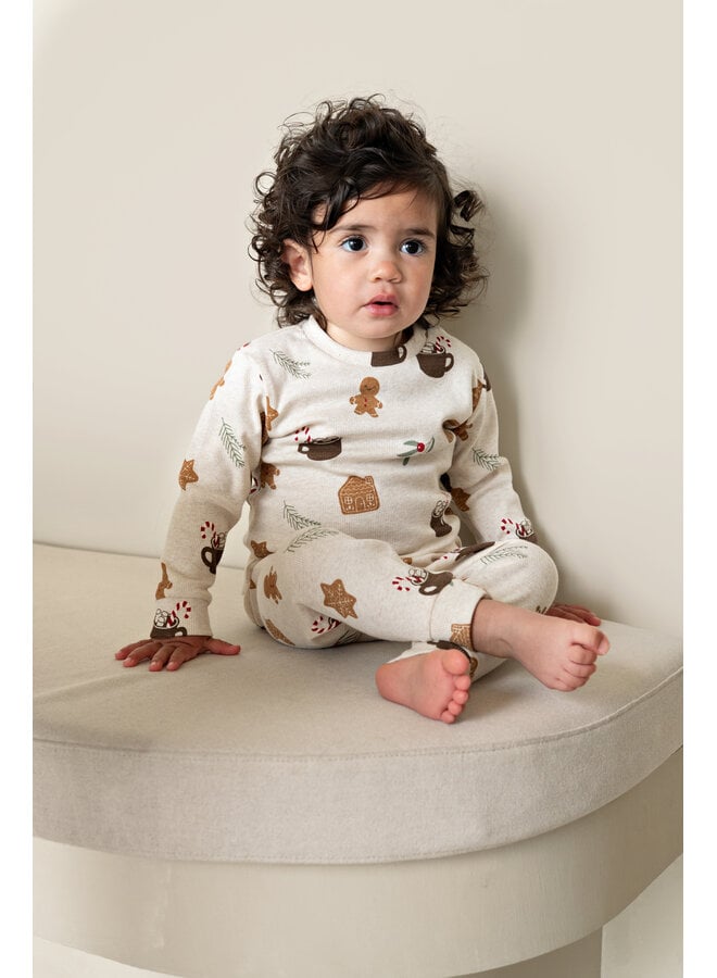 Feetje - Cosy cookie - Premium sleepwear - Offwhite melange