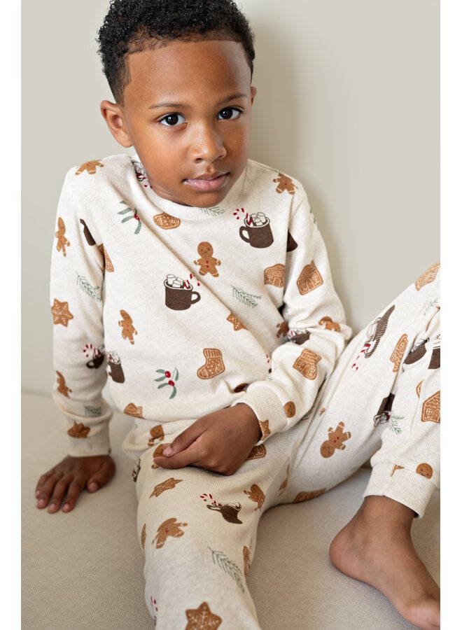 Feetje - Cosy cookie - Premium sleepwear - Offwhite melange