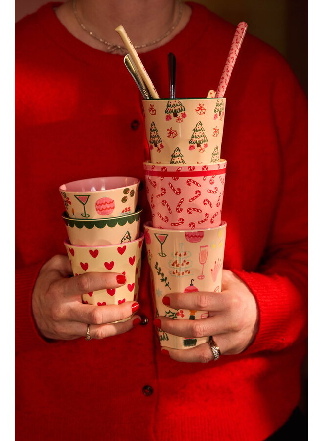 rice - Grote melamine beker - Candy cane