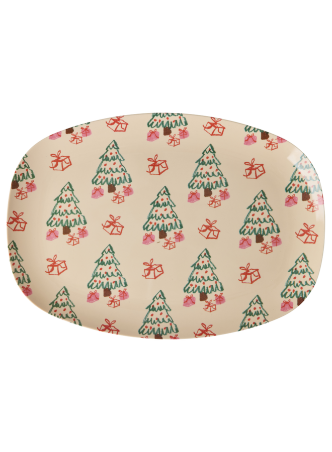Groot rechthoekig dinerbord - Gifted tree