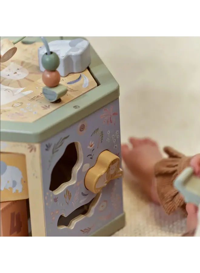 Little Dutch - Houten activiteiten zeshoek - Safari friends