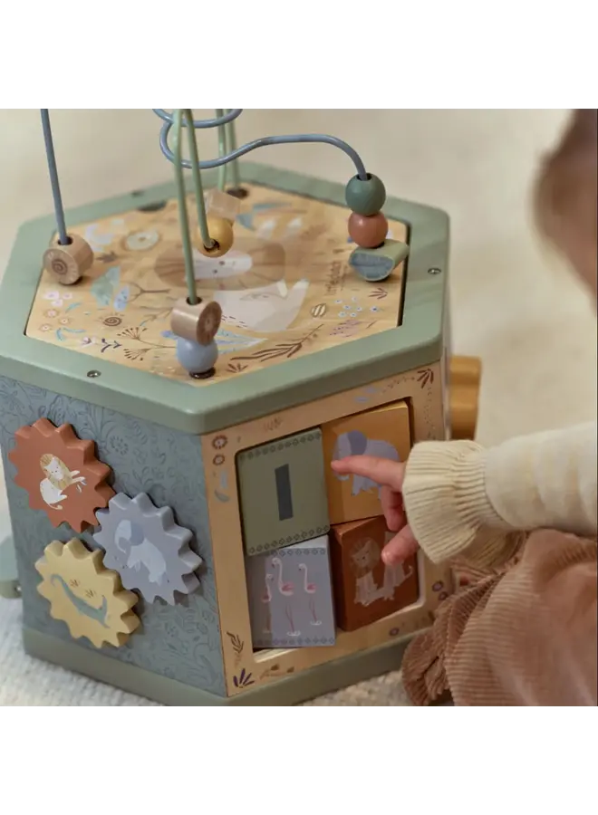 Little Dutch - Houten activiteiten zeshoek - Safari friends