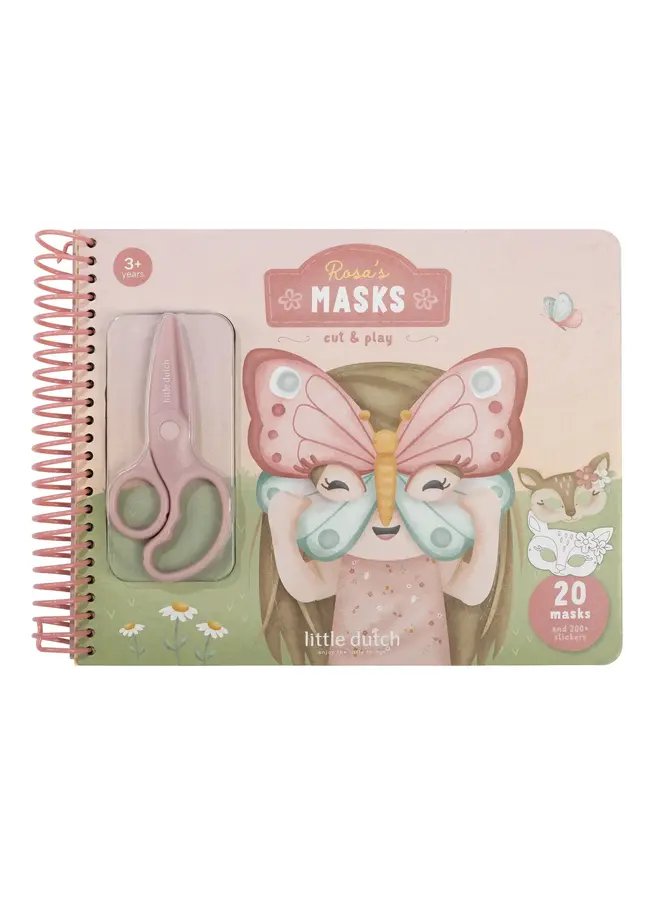 Little Dutch - Knutselboek maskers - Rosa