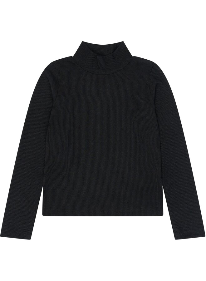 The New - Yvette rib top - Black beauty