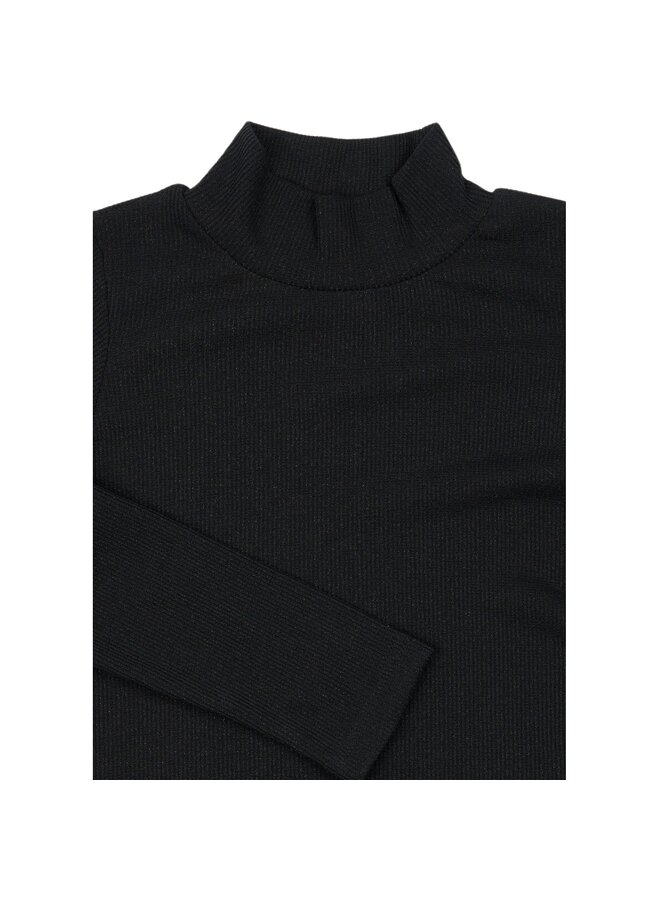The New - Yvette rib top - Black beauty