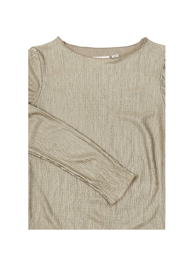 The New - Yeva glitter top - Taupe gray