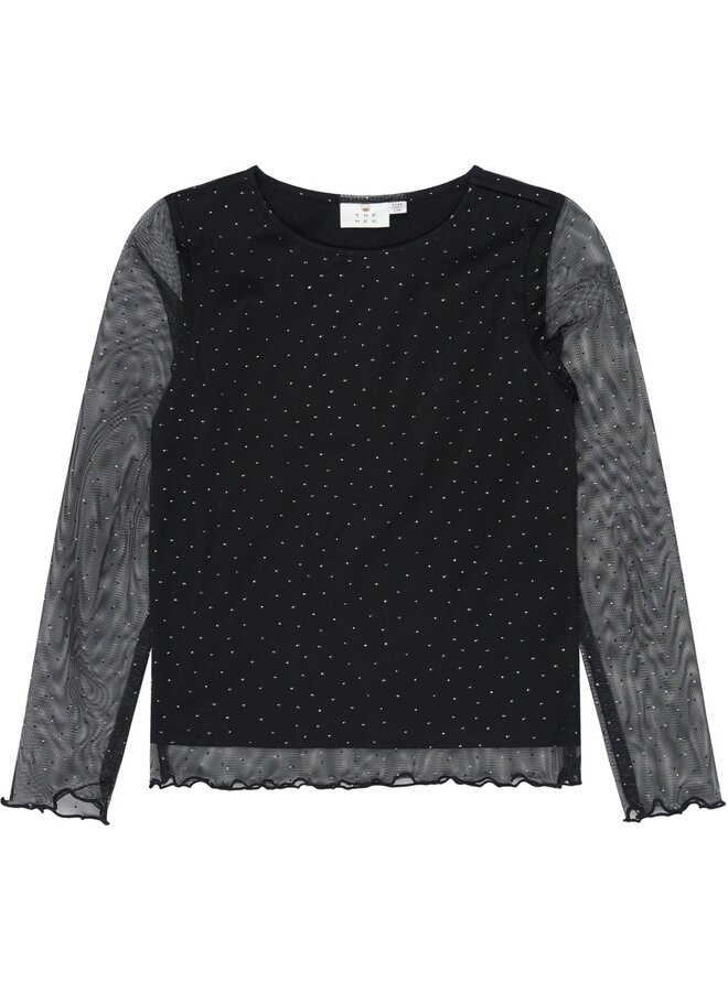 The New - Yancy mesh top - Black beauty