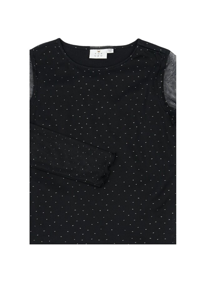 The New - Yancy mesh top - Black beauty